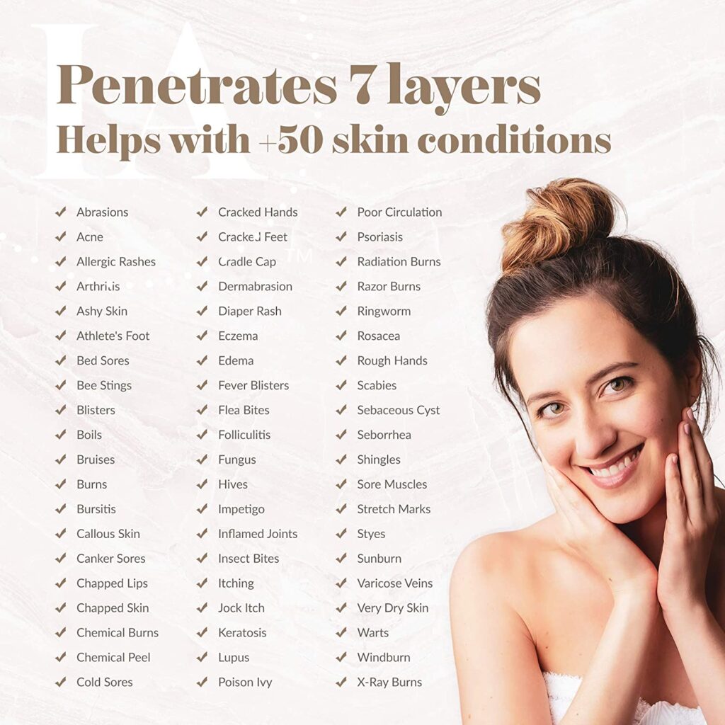 InfiniteAloe helps with over 50 skin conditions